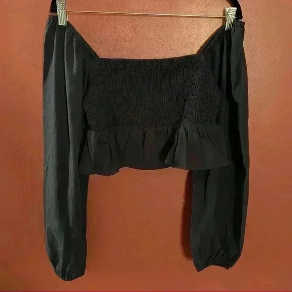 L.A Hearts Navy Blue Crop Long Sleeve NWT - Picture 2 of 5